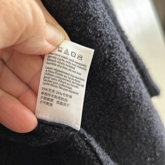 Barefoot Dreams CozyChic Lite Black Waterfall Open Front Cardigan - Picture 5 of 10